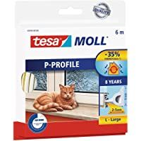 Los mejores  - tesa 05390-00100-00 05390-00100-00-Burlete de caucho tubular perfil Ppara desajustes medianos-6m x 9mm Blanco- 6 m x 9…